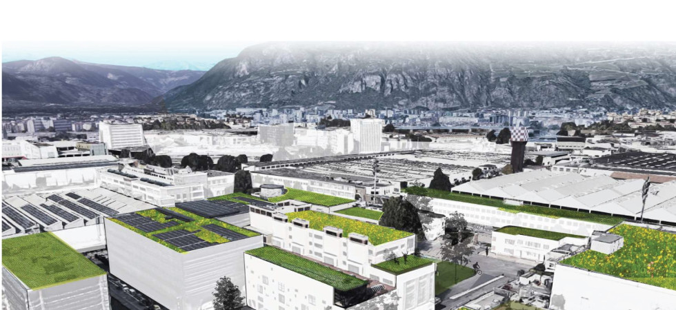 Piante sui tetti della città contro il cambiamento climatico: la zona industriale di Bolzano si coprirà di verde